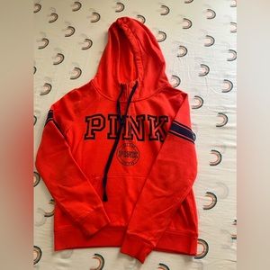 Pink M logo hoddie